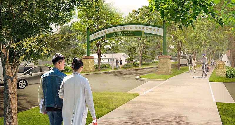 rendering of grant avenue parkway concept